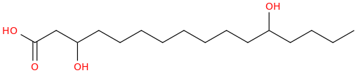 Hexadecanoic acid, 3,12 dihydroxy 